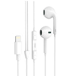 XO EP7 Lighting Wired Earphone - White