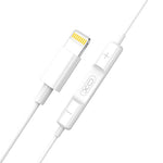 XO EP7 Lighting Wired Earphone - White