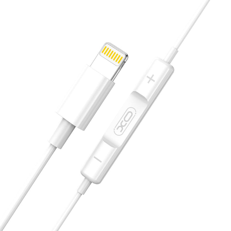 XO EP7 Lighting Wired Earphone - White