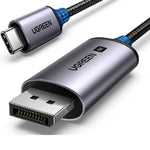 Ugreen 25157 USB-C To Display Port Cable 8K@60Hz 4K@240Hz, 1M - Gray