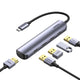 يوجرين موزع 20197 USB C متعدد المنافذ 5 في 1 HDMI 4K@30Hz مع 4 منافذ USB 3.0