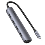 UGREEN 20197 USB C 5-in-1 Multiport Hub HDMI 4K@30Hz with 4 USB 3.0 Ports - Gray