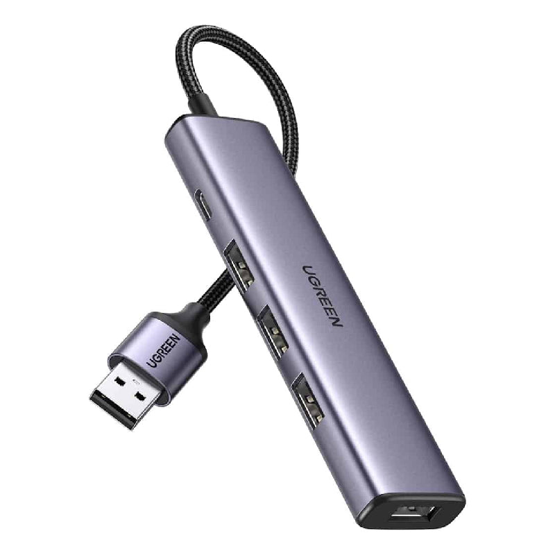 Ugreen 20805 USB 3.0 to 4*USB 3.0 And Type C Port - Gray