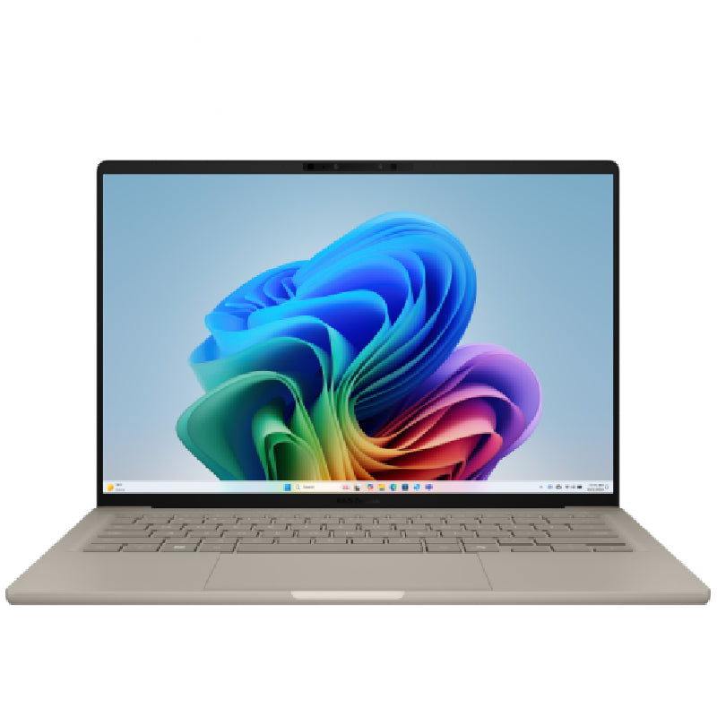 Asus Zenbook A14 Laptop Snapdragon® X Elite X1E 78 100, 32GB Ram, 1TB SSD, Qualcomm® Adreno, 14.0-inch WUXGA, Win11, UX3407RA-QD906W - Zabriskie Beige