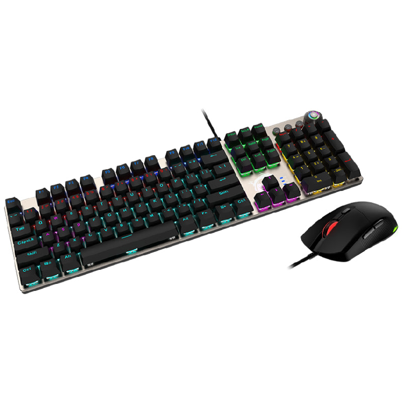 Msi Forge GK310 Combo Keyboard And Mouse, Red Switchwes - Black