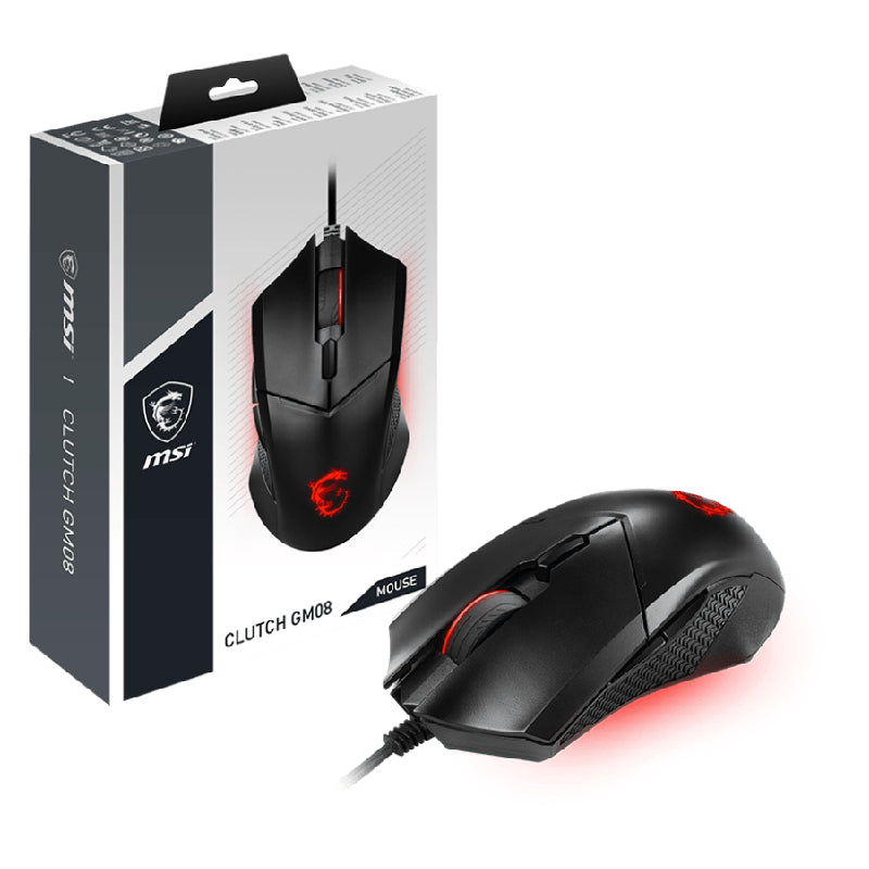 Msi Clutch GM08 Gaming Mouse - Black