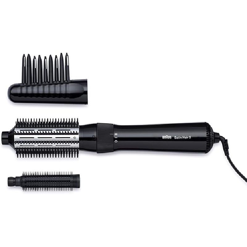 Braun Satin Hair 3 Hair Brush, 400 Watt - Silver