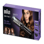 Braun Satin Hair 3 Hair Brush, 400 Watt - Silver
