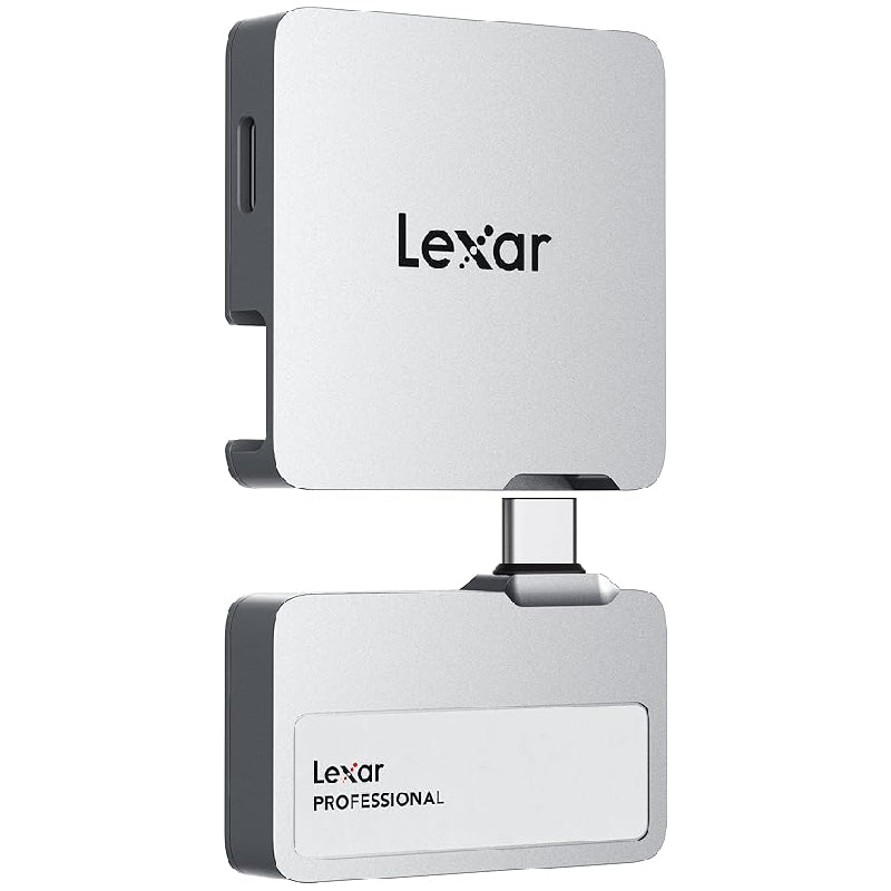 Lexar Professional Go Portable Hard Disk SSD 1TB with Hub USB 3.2 GEEN2, SL400 - Silver