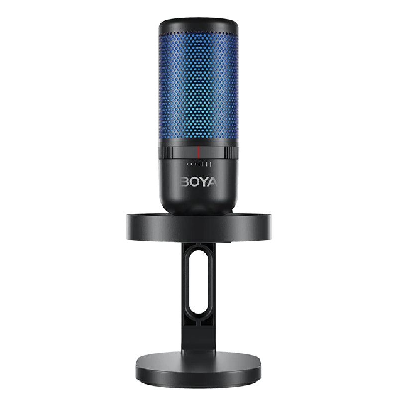 Boya BY-K3 USB RGB Microphone – Studio Sound, Plug & Play, RGB Lighting - Black