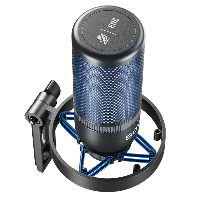 Boya BY-K3 USB RGB Microphone – Studio Sound, Plug & Play, RGB Lighting - Black