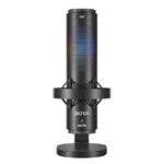 Boya BY-K9 USB RGB Microphone – Studio Sound, Plug & Play, RGB Lighting - Black