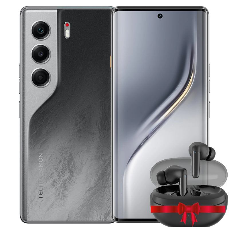 Tecno Camon 40 Pro 5G, 12GB Ram, 256GB - Galaxy Black With Tecno Buds 4