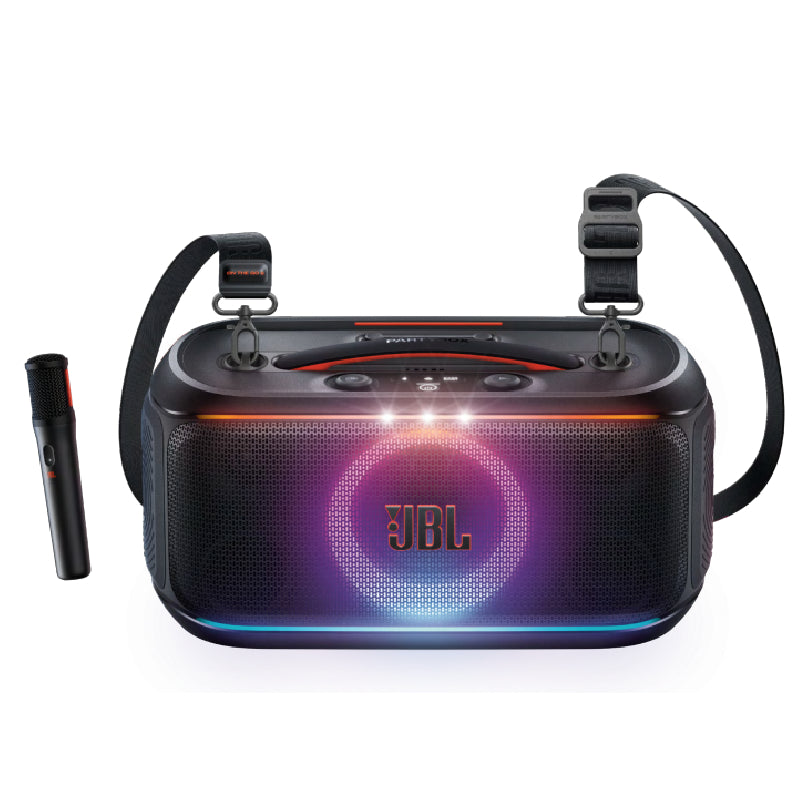 JBL Party Box On-The-Go2 Portable Speaker With Wireless Mic - Black