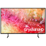 Samsung 70 Inch Crystal UHD 4K Smart TV, 70DU7000 - Black