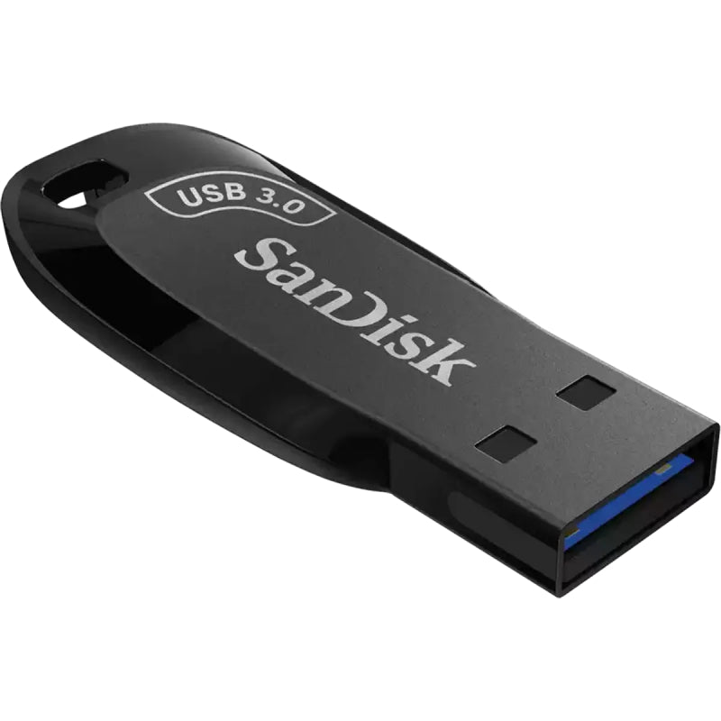 SanDisk Ultra Shift Flash Drive, 256GB, USB 3.0, SDCZ410-256G-G46 - Black