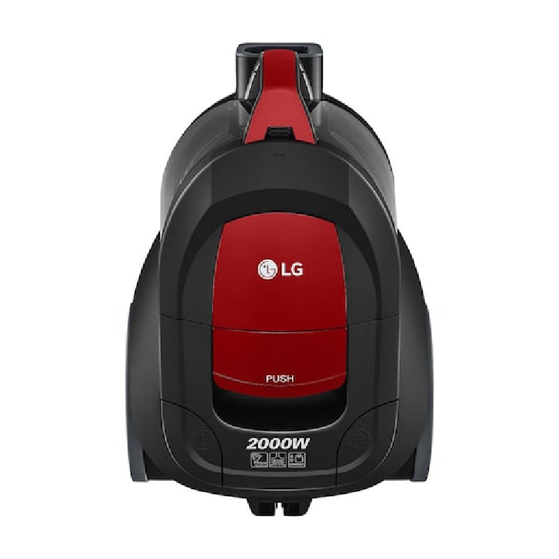 LG Bagless Vacuum Cleaner, 1.3 Liter Dust Capacity, Long Lasting Suction Power, 2000 Watt - Black&Red