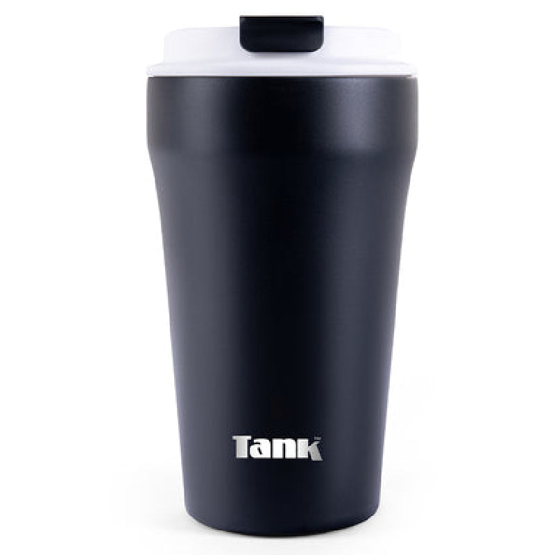 Tank Everyday Mug, 350ml, Stainless Steel, BPA free, insulated, Leakproof - Black