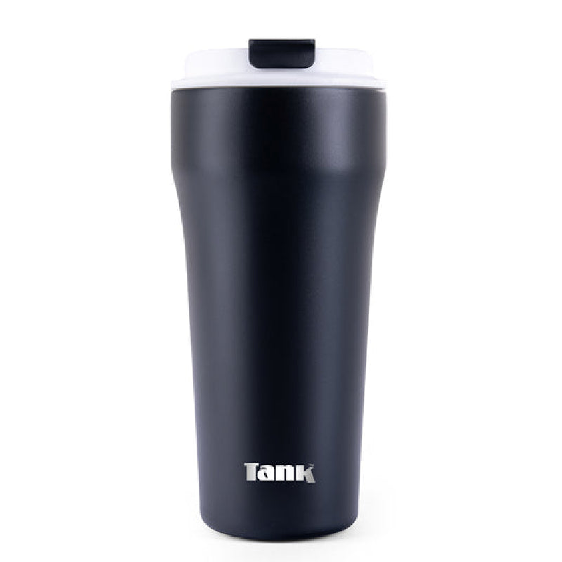 Tank Everyday Mug, 480ml, Stainless Steel, BPA free, insulated, Leakproof - Black
