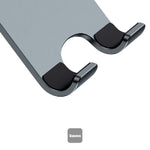 Baseus Desktop Biaxial Foldable Metal Stand For Phones, LUSZ000013 - Grey