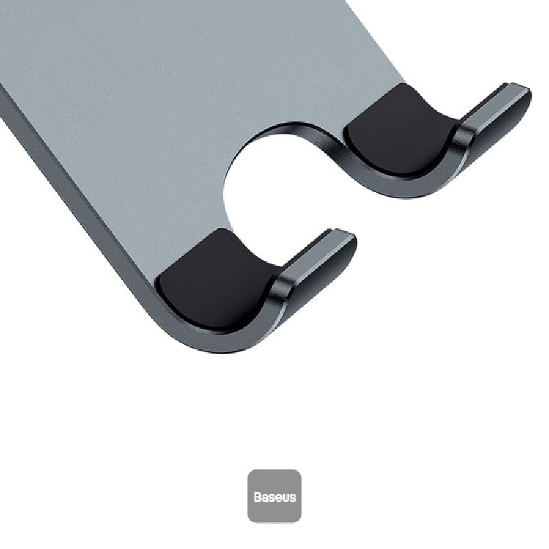 Baseus Desktop Biaxial Foldable Metal Stand For Phones, LUSZ000013 - Grey