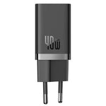 Baseus GaN5 Pro Fast Charger Dual Type-C, 40W, CCGGP180101 - Black