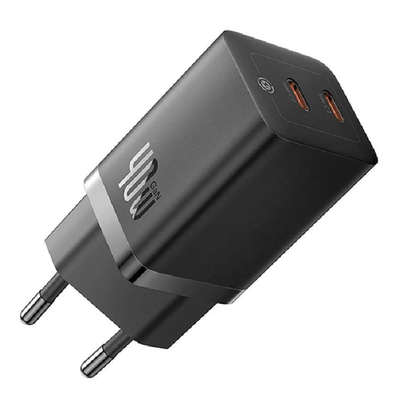 Baseus GaN5 Pro Fast Charger Dual Type-C, 40W, CCGGP180101 - Black