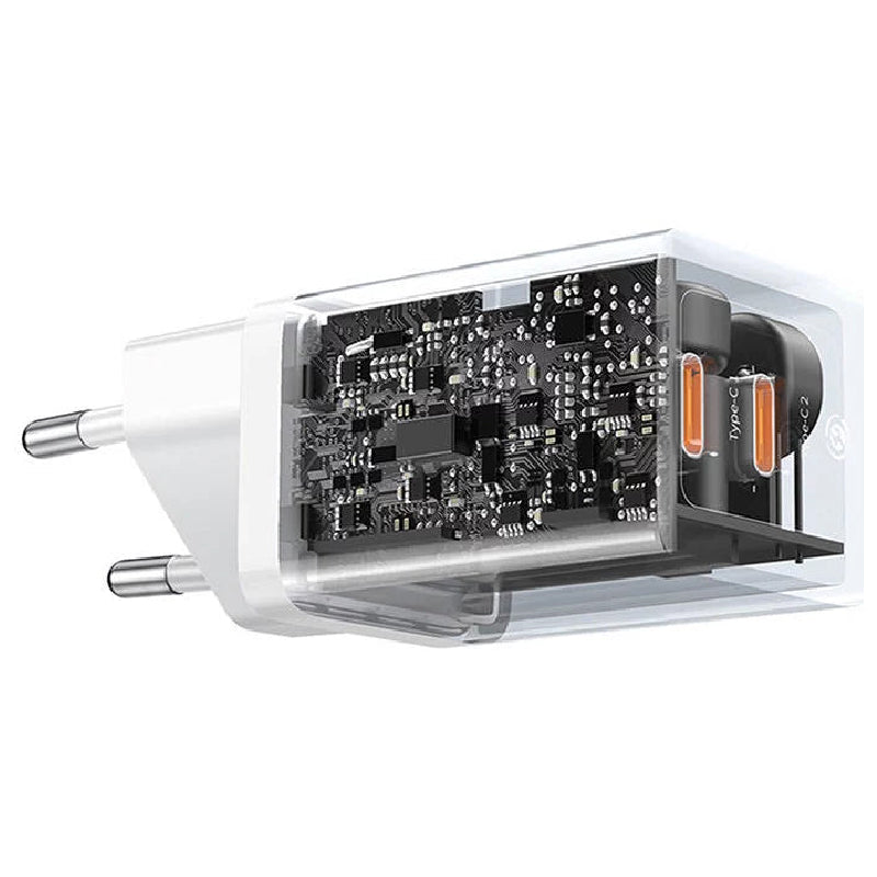Baseus GaN5 Pro Fast Charger Dual Type-C, 40W, CCGGP180102 - White