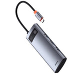 Baseus Metal Gleam Series 7-Ports USB-C Hub, 4K 60Hz Clarity, B00052808811-00 -Space Gray