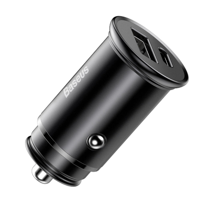 Baseus Metal Car Charger, 30W, CCALL-BS01 - Black