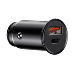 Baseus Metal Car Charger, 30W, CCALL-BS01 - Black