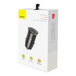 Baseus Metal Car Charger, 30W, CCALL-BS01 - Black