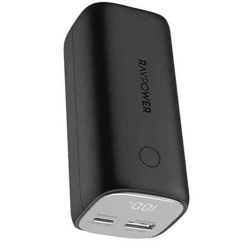 RavPower Supre PD Pioneer Power Bank, 10400mAh, 30Watt, RP-PB208 - Black