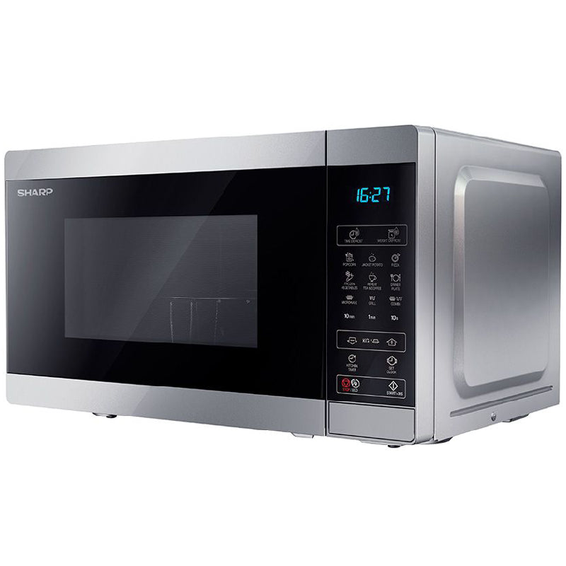Sharp Microwave Grill 25 Liter, 900 Watt, 6 Menus, R-250MGR-SL2 - Silver