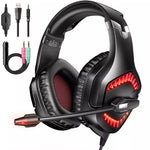 RUNMUS K1B Pro Headset Gaming Wired - Red
