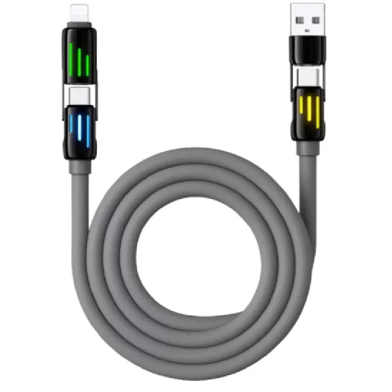 Infinix XDX15 Fast 4-in-1 Cable, 240W - Gray