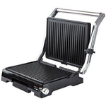 Mienta Master Grill and Panini Presser, 5 Temperature Levels, 2000 Watt, CG28209A - Silver&Black