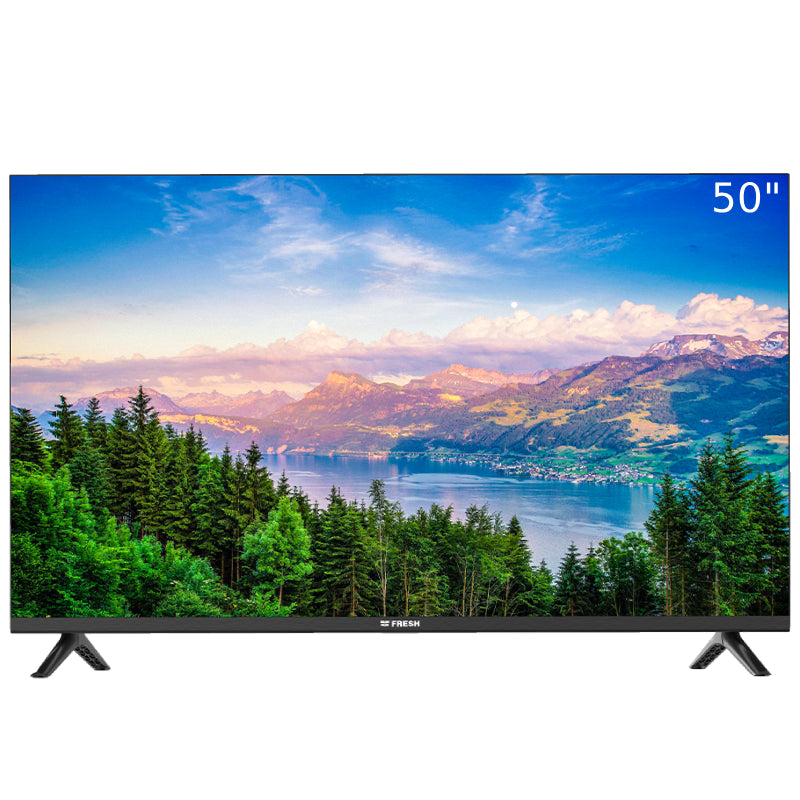 Fresh Linux TV Frameless, 50 Inch, 4K UHD, 50LU434RL - Black