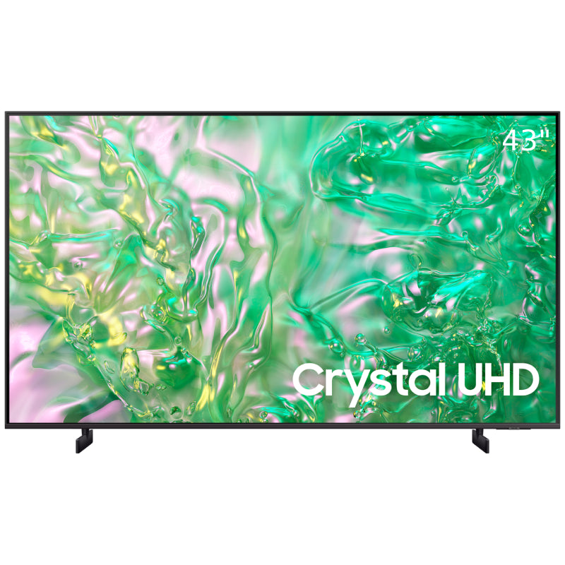 Samsung TV 43" Crystal UHD 4K Smart , 43DU8000 - Black