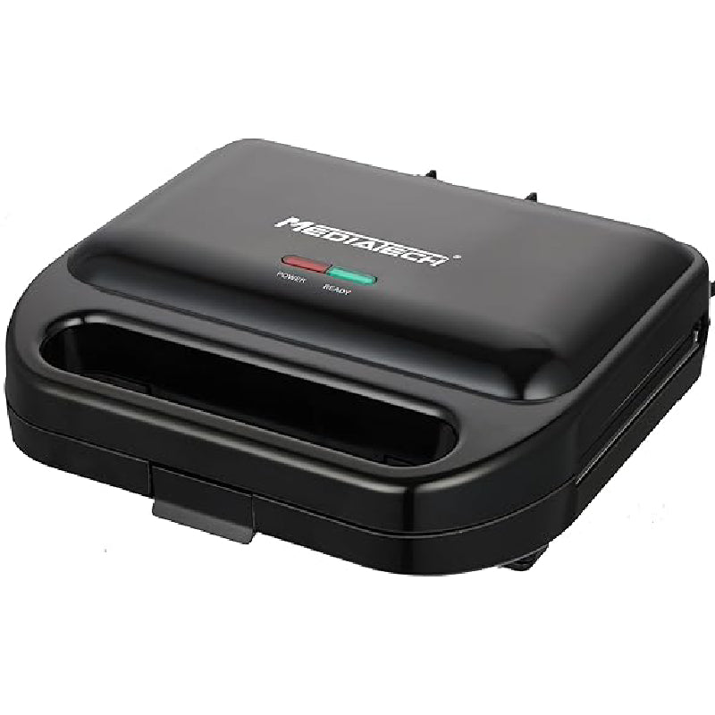 Media Tech Sandwich and Waffle Maker, 3 slices, 750 Watt, MT-SM207 - Black