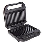 Media Tech Sandwich and Waffle Maker, 3 slices, 750 Watt, MT-SM207 - Black