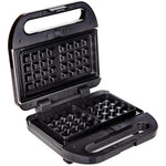 Media Tech Sandwich and Waffle Maker, 3 slices, 750 Watt, MT-SM207 - Black