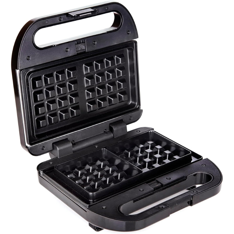 Media Tech Sandwich and Waffle Maker, 3 slices, 750 Watt, MT-SM207 - Black