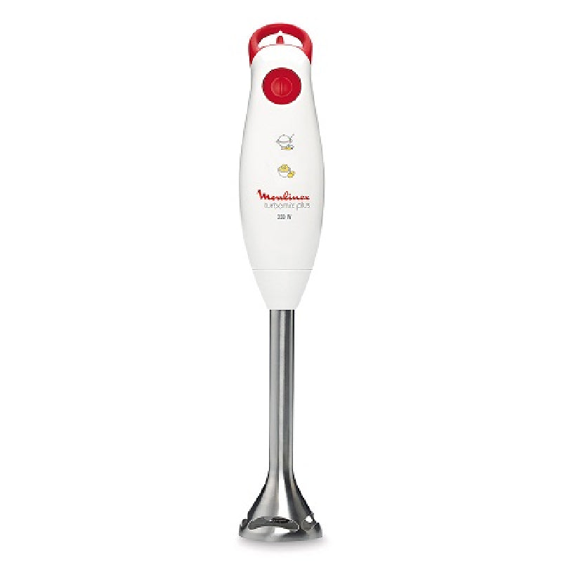 Moulinex Turbomix Plus Hand Blender, Stainless Steel Foot, 350 Watt, beaker 800 ml, DD1011EG - White