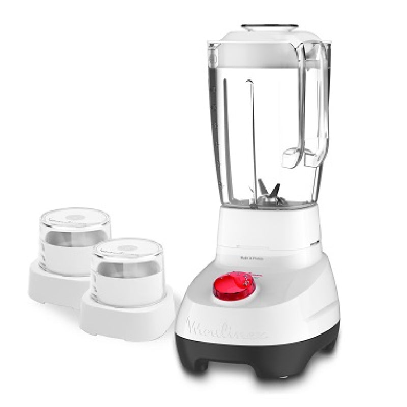 Moulinex Super Blender with Grinder and Grater, 2 Liter, 700 Watt, LM207125 - White