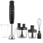 Moulinex Optichef Hand Blender, 1000 Watts, 20 Functions, 3 L Food Processor, 500 ML Chopper, Whisk, DD6553EG - Black