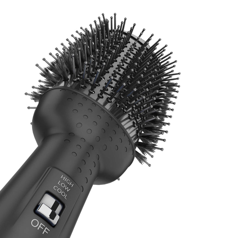 Rush Brush V2 Pro Hair Straightener Brush, 1300 Watt - Black