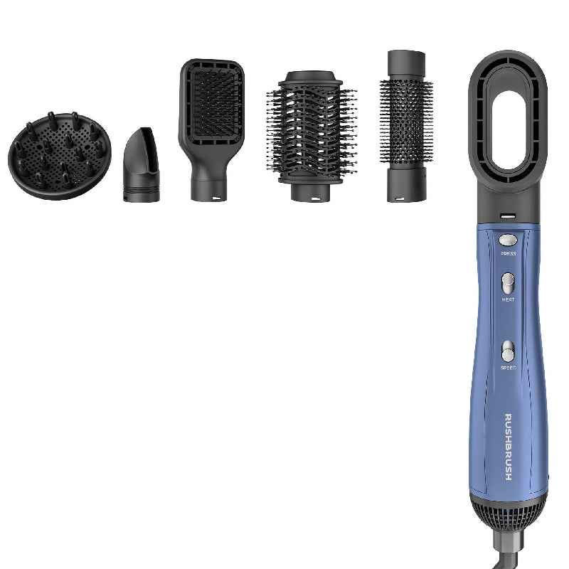 Rush Brush +6 Air Styler, 1300 Watts - Navy Blue