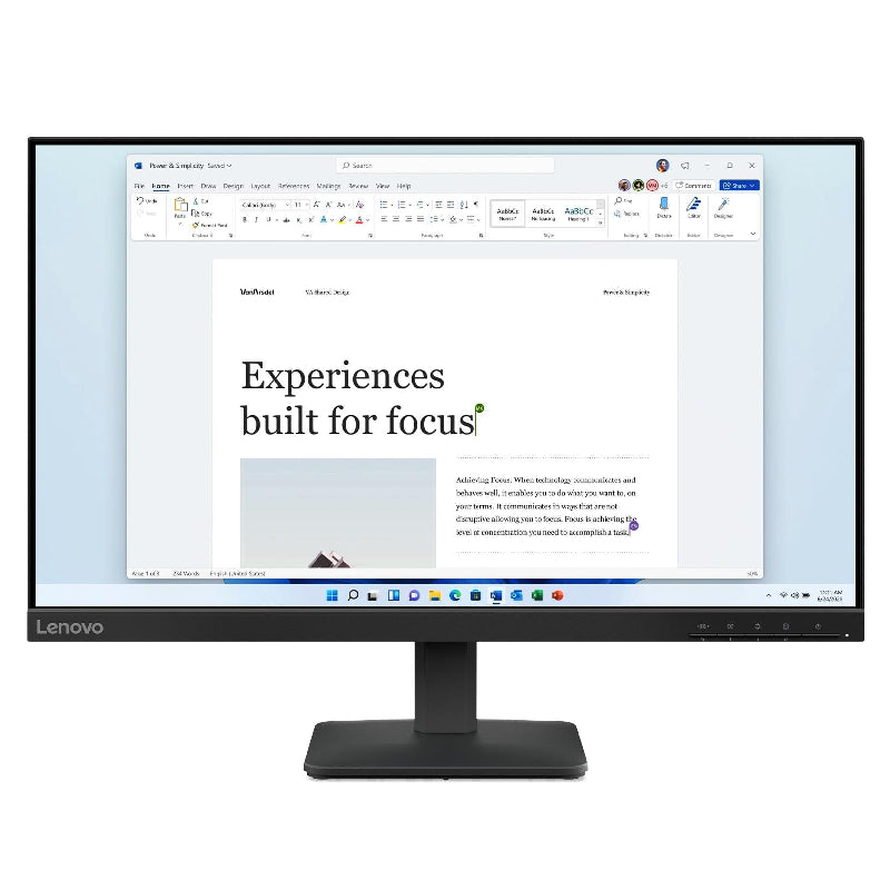 Lenovo L24-4e Monitor Gaming, 23.8", FHD, 100Hz, 68C2KAC1EU - Black