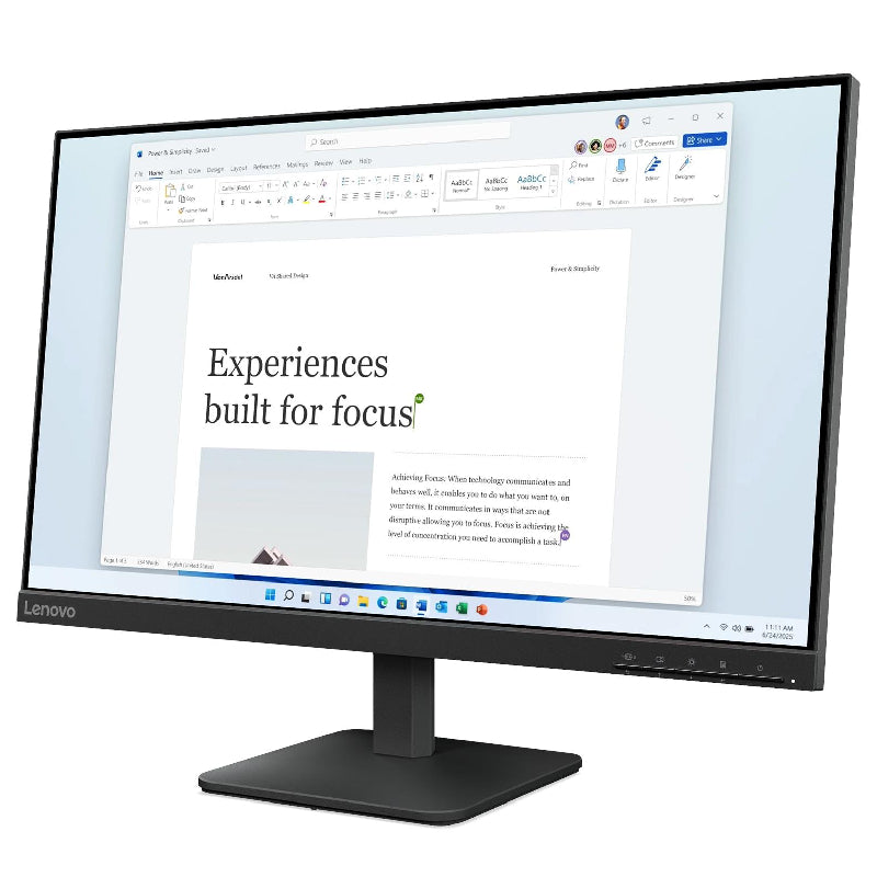 Lenovo L24-4e Monitor Gaming, 23.8", FHD, 100Hz, 68C2KAC1EU - Black